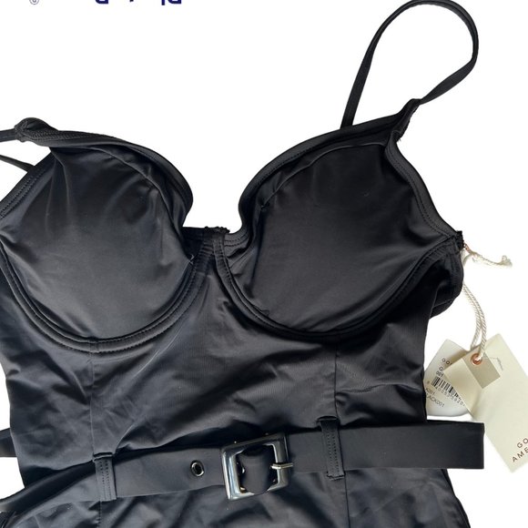 Good American Showoff Black One Piece Swimsuit Black - Picture 11 of 13